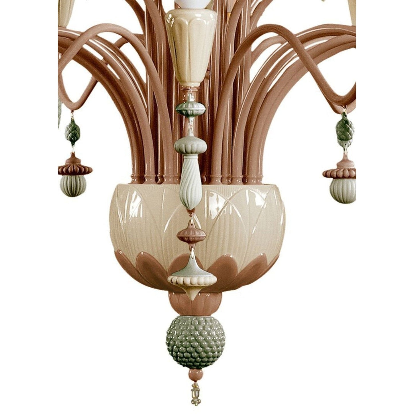 Lladro Ivy and Seed 32 Lights Chandelier Flat Model (US) - Large