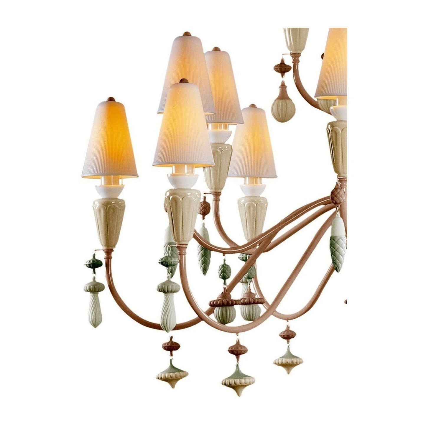 Lladro Ivy and Seed 32 Lights Chandelier Flat Model (US) - Large