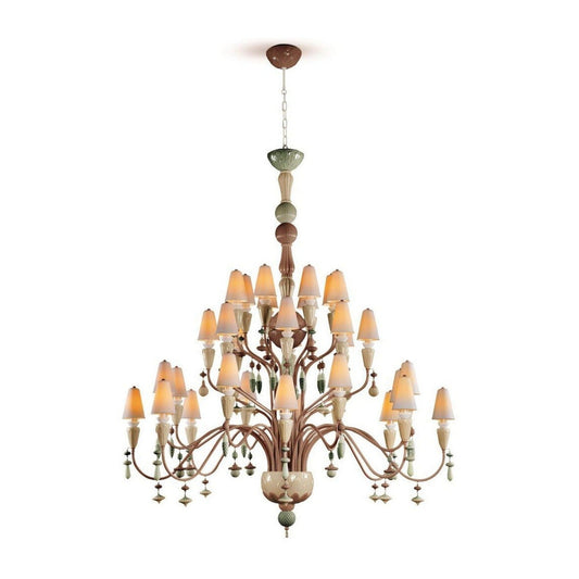 Lladro Ivy and Seed 32 Lights Chandelier Flat Model (US) - Large