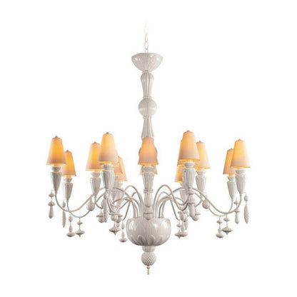 Lladro Ivy and Seed 16 Lights Chandelier Flat Model (US)