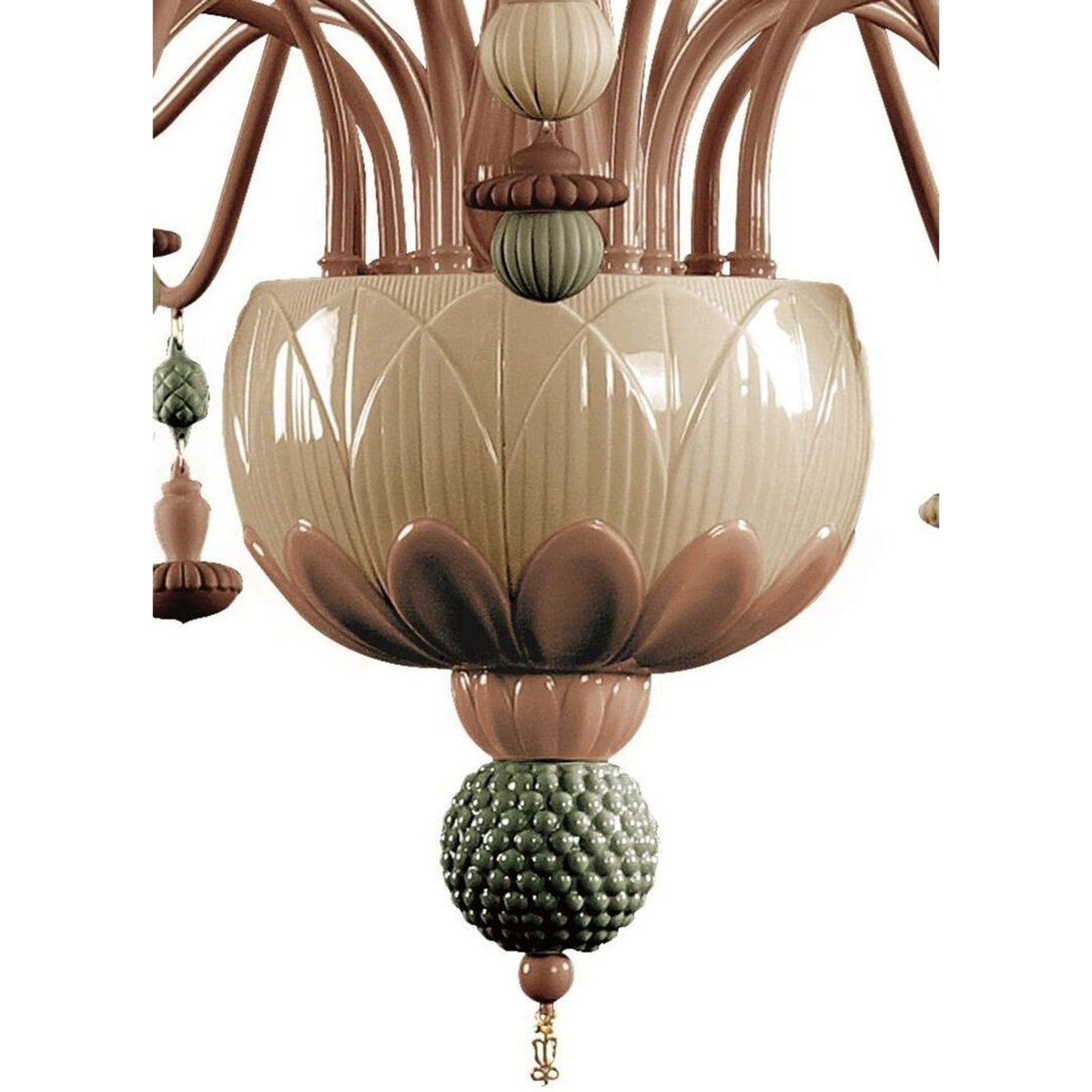 Lladro Ivy and Seed 16 Lights Chandelier Flat Model (US)