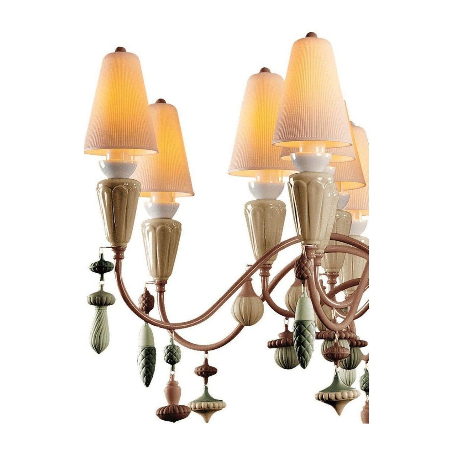 Lladro Ivy and Seed 16 Lights Chandelier Flat Model (US)