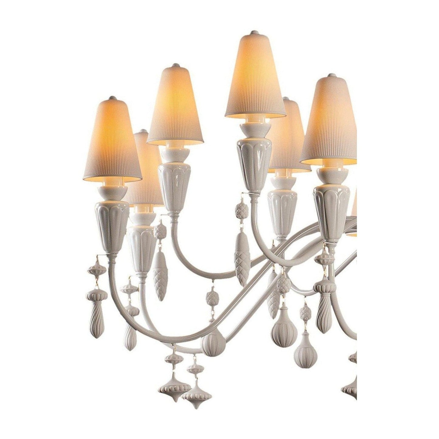 Lladro Ivy and Seed 16 Lights Chandelier Flat Model (US)