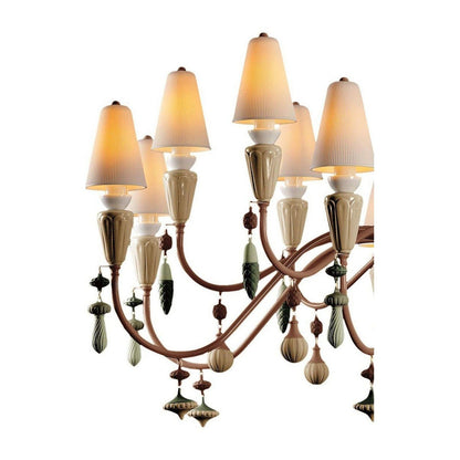 Lladro Ivy and Seed 16 Lights Chandelier Flat Model (US)