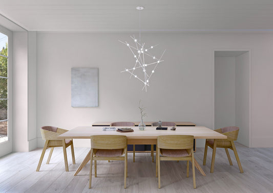 Constellation Aquila 37 1/4"W Satin Nickel LED Chandelier