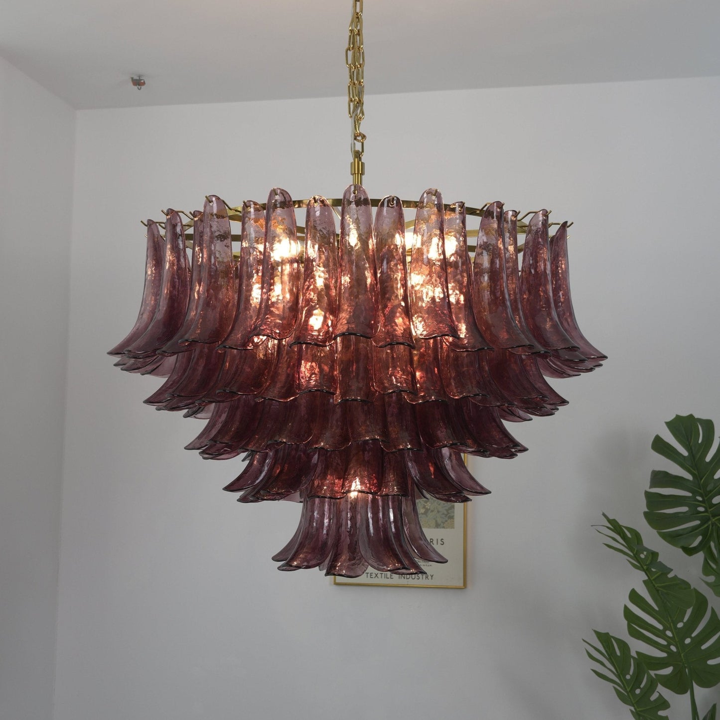 Amethyst Bloom Chandelier