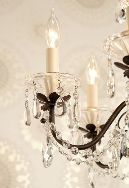 Schonbek Bagatelle 21" Wide Heirloom Bronze Handcut Crystal Chandelier