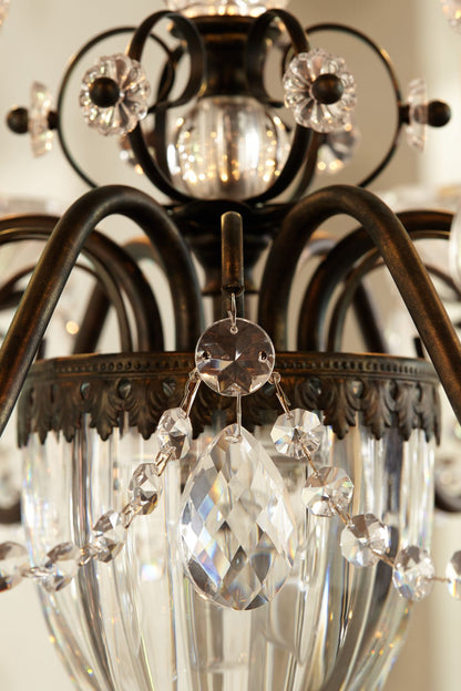 Schonbek Bagatelle 21" Wide Heirloom Bronze Handcut Crystal Chandelier