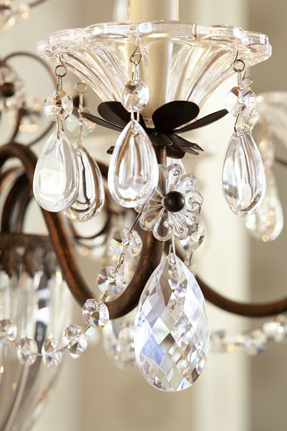 Schonbek Bagatelle 21" Wide Heirloom Bronze Handcut Crystal Chandelier