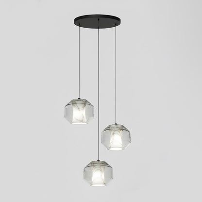 Alabaster Glass Cylinder Pendant Light