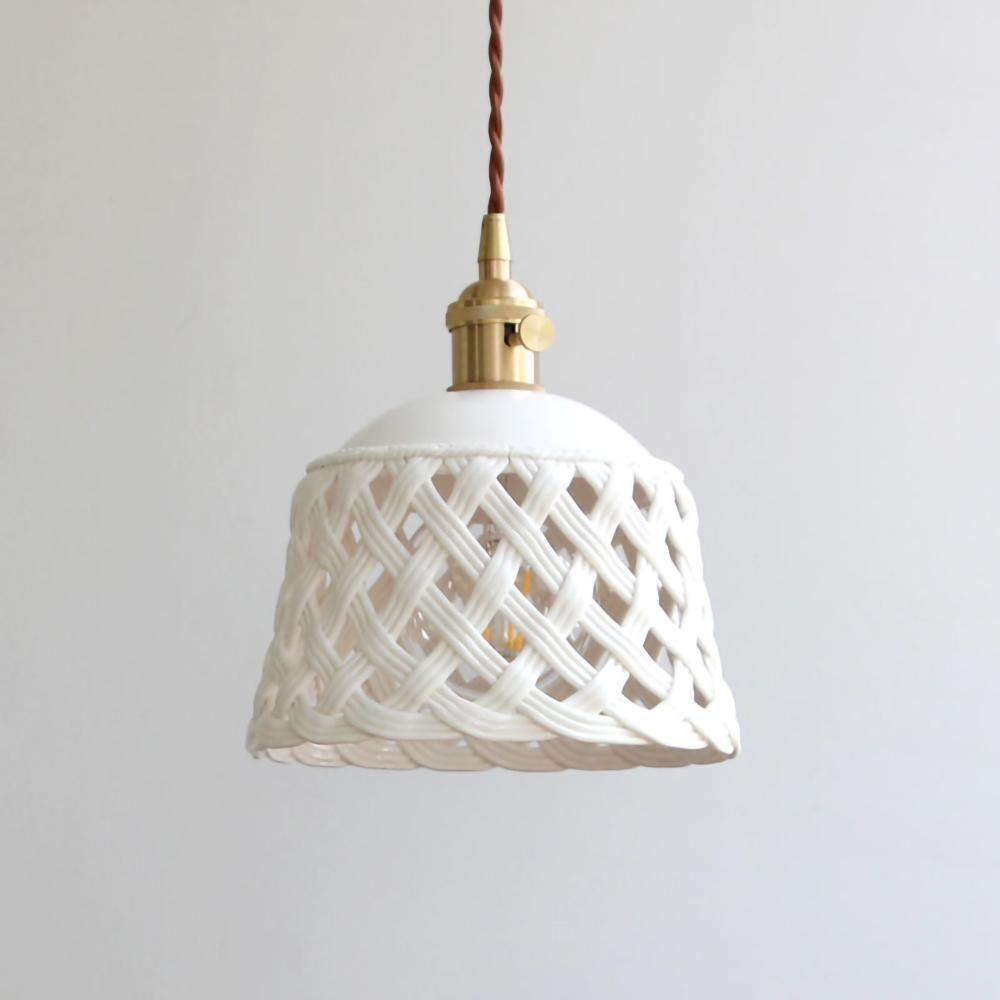 Openwork Ceramic Houselight Pendant Lamp