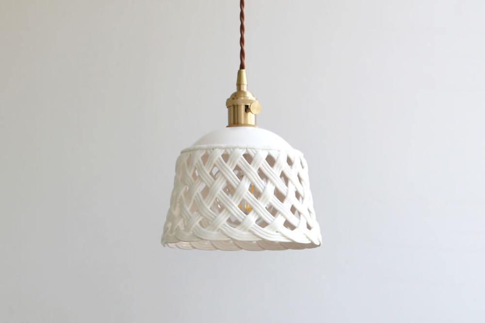 Openwork Ceramic Ceiling light fitting Pendant Swag Light