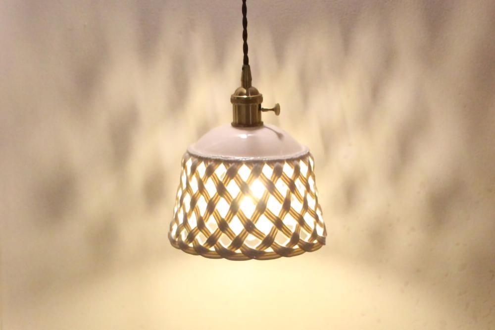 Openwork Ceramic Houselight Pendant Lamp