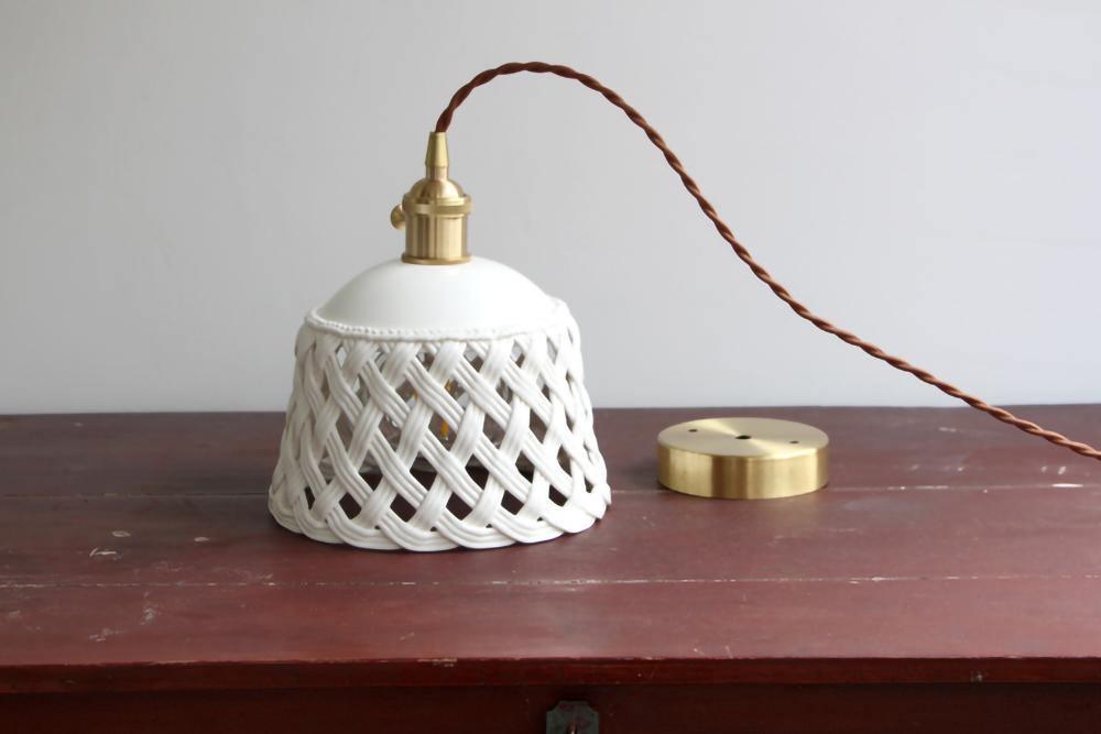 Openwork Ceramic Houselight Pendant Lamp