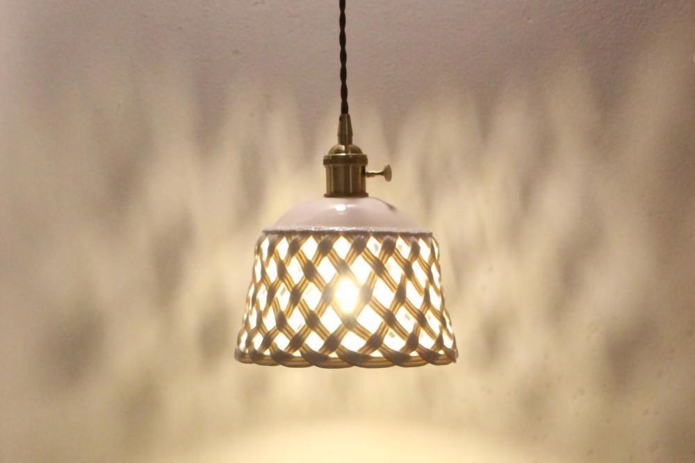 Openwork Ceramic Houselight Pendant Lamp