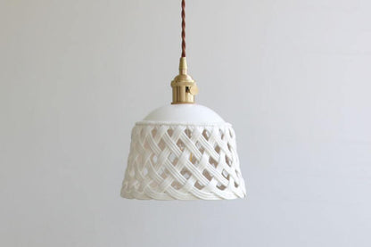 Openwork Ceramic Ceiling light fitting Pendant Swag Light