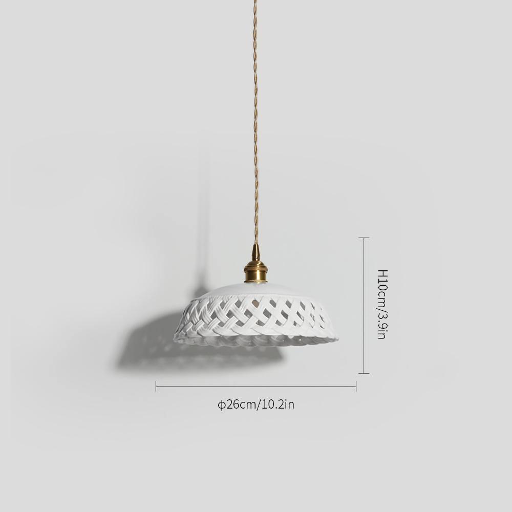 Openwork Ceramic Houselight Pendant Lamp