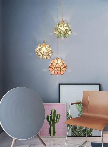 Glass Petal Drop light Pendant Light