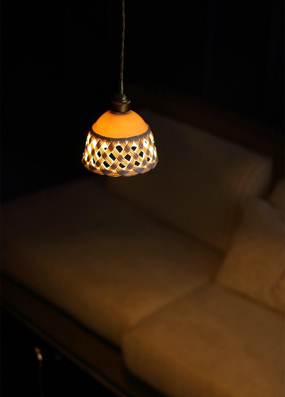 Openwork Ceramic Houselight Pendant Lamp