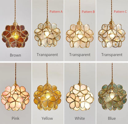 Glass Petal Drop light Pendant Light