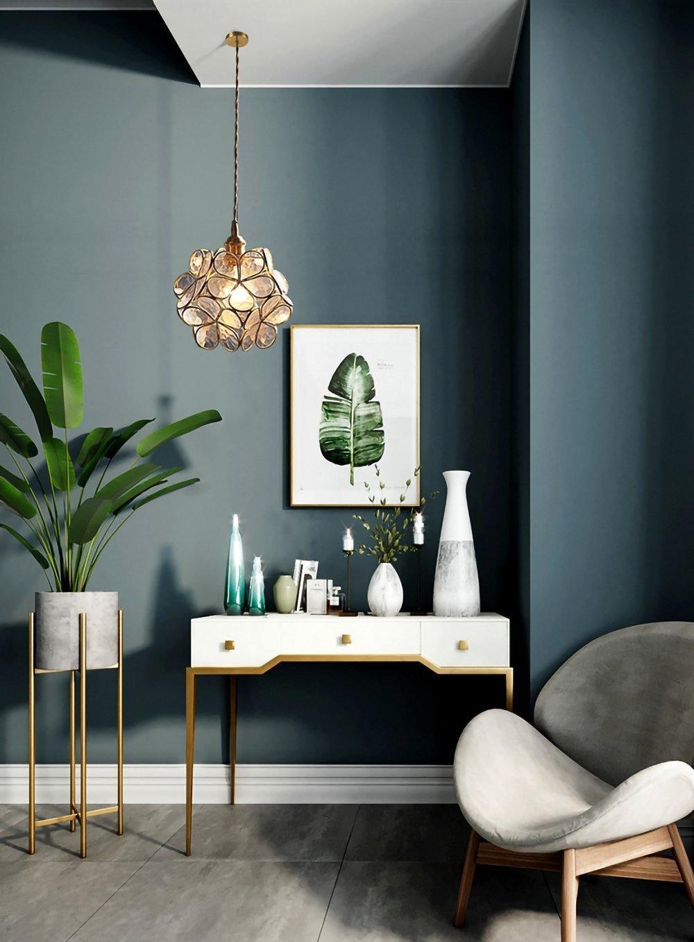 Glass Petal Drop light Pendant Light