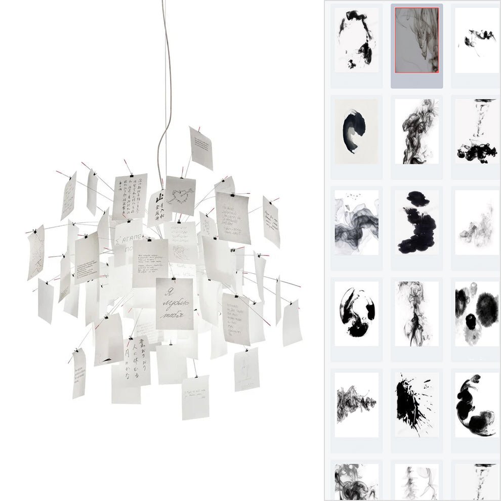 Paper Candelabrum Chandelier