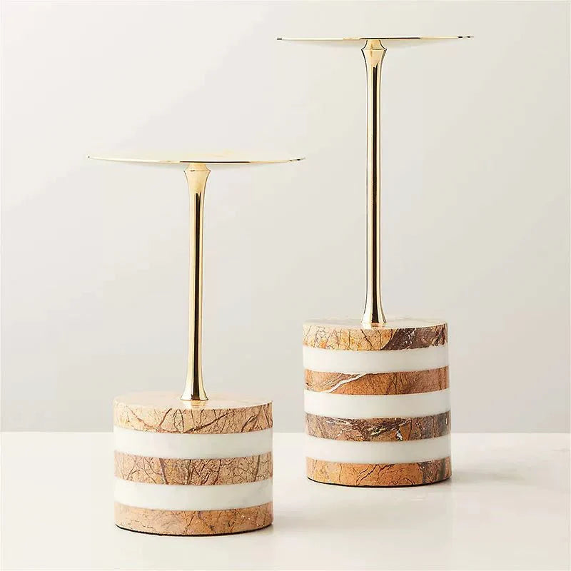 Strata Rise Marble Candle Holder