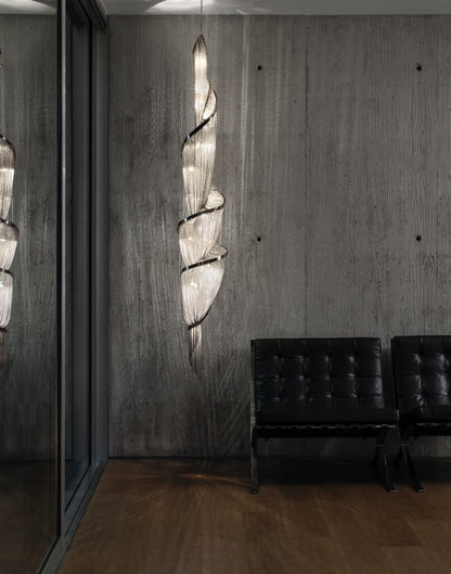 Twilight Spiral Chain Chandelier