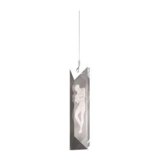 Lalique Serene Simple Prism Figurines Ceiling Lamp