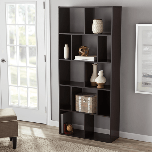 12-Cube Shelf Freestanding Bookcase