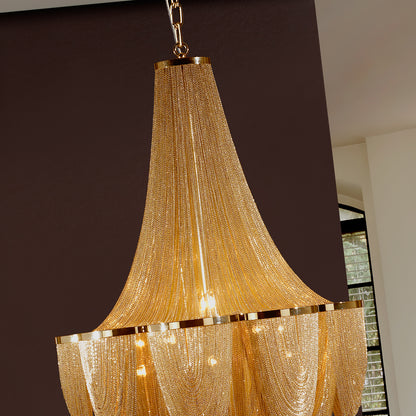 Luxury Gold Plated Empire Style Chandelier