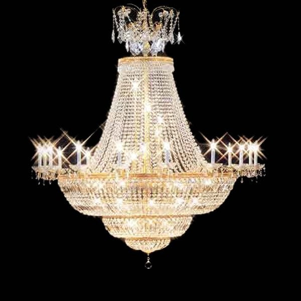 Gold plated 23 Light crystal Chandelier