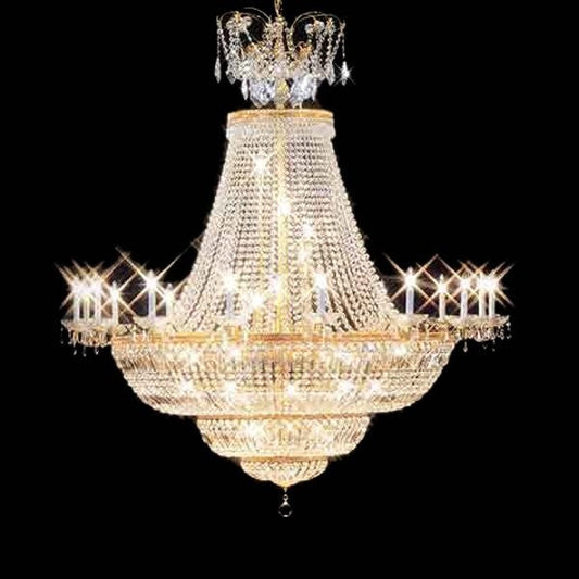 Gold plated 56 Light large crystal Chandelier