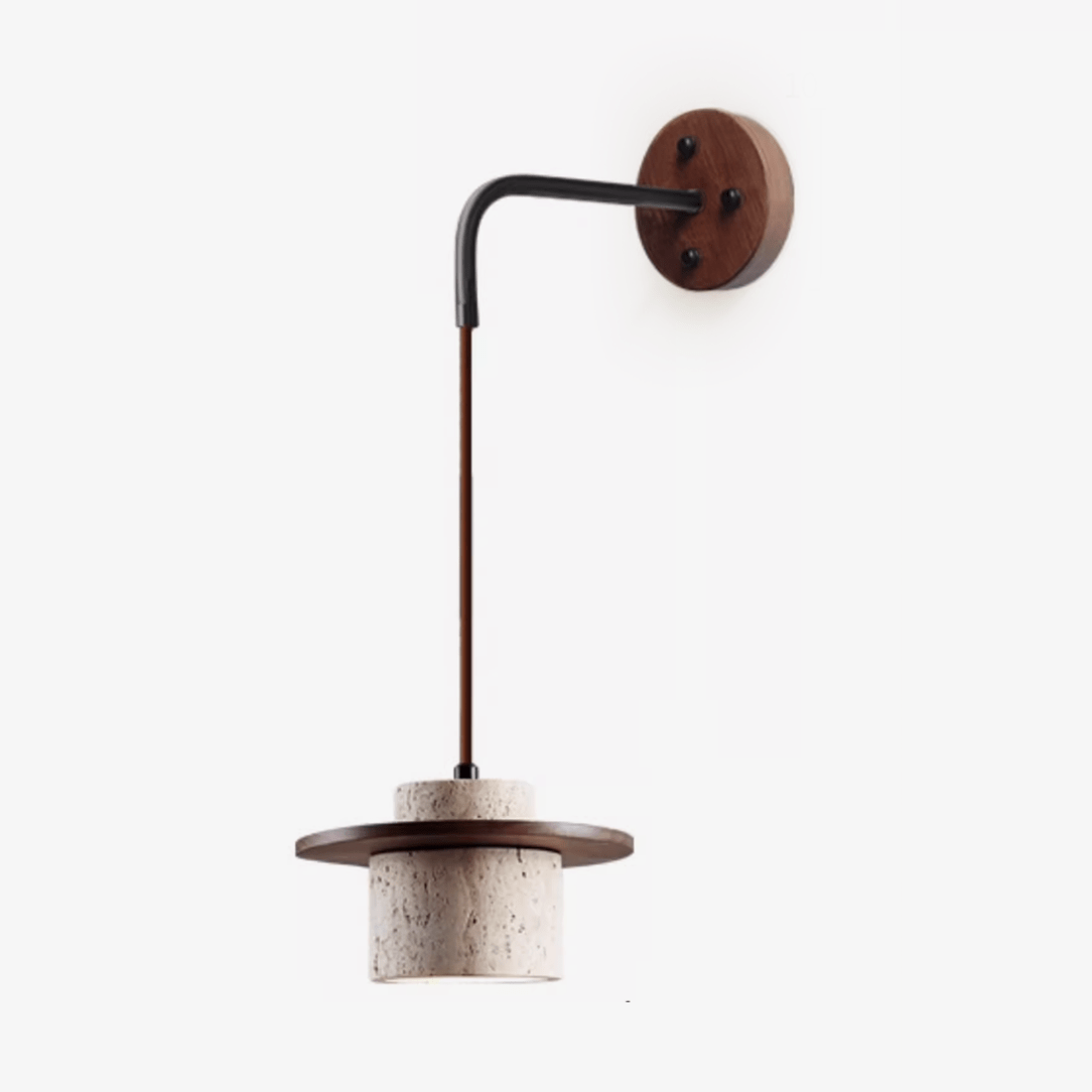 Cylindrical Stone Sconce