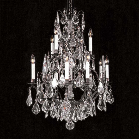 12 Light Versailles crystal Chandelier ,Rust frame