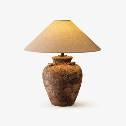 Vintage Terracotta Vase Table Lamp