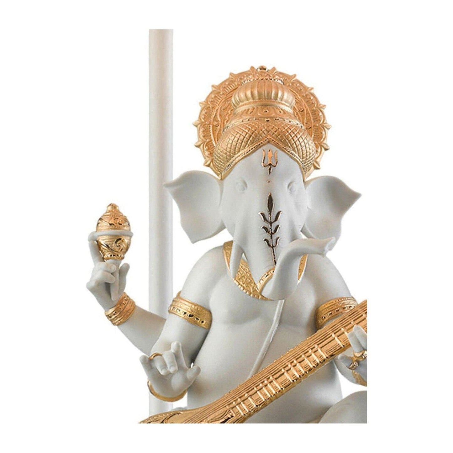 Lladro Veena Ganesha Table Lamp Golden Luster (US)