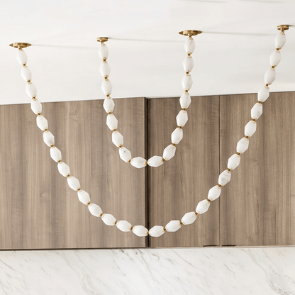 Glass Chain Chandelier