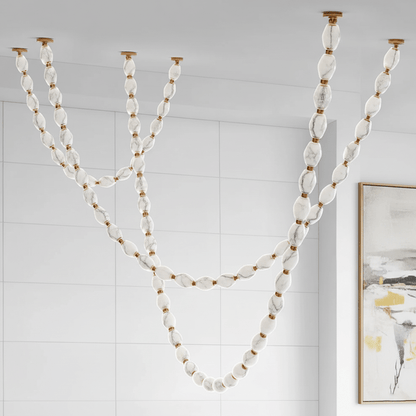 Glass Chain Chandelier