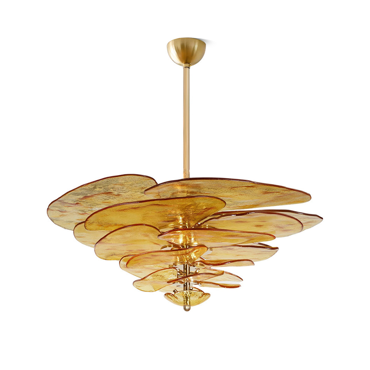 Petals Gold Murano Ceiling fixture Chandelier