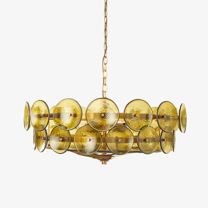 Solaris Disc Murano Candelabrum Chandelier