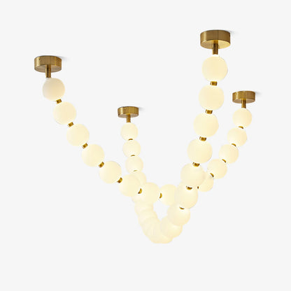 Pearl Necklace Balls Ceiling fixture Chandelier