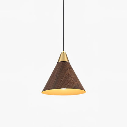 Wood Grain Droplight Pendant Lamp