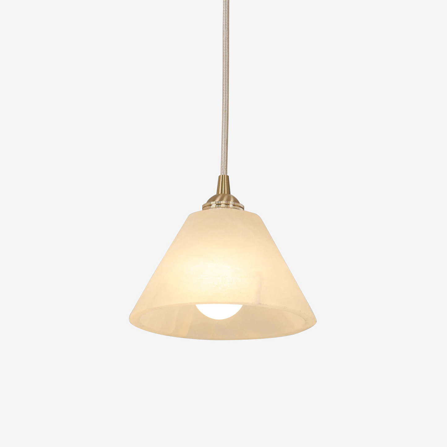 Conical Brass Pendant Lamp