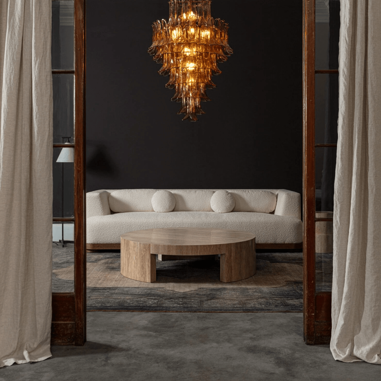Amber Petalo Chandelier