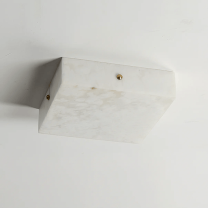 Square Alabaster Ceiling Light