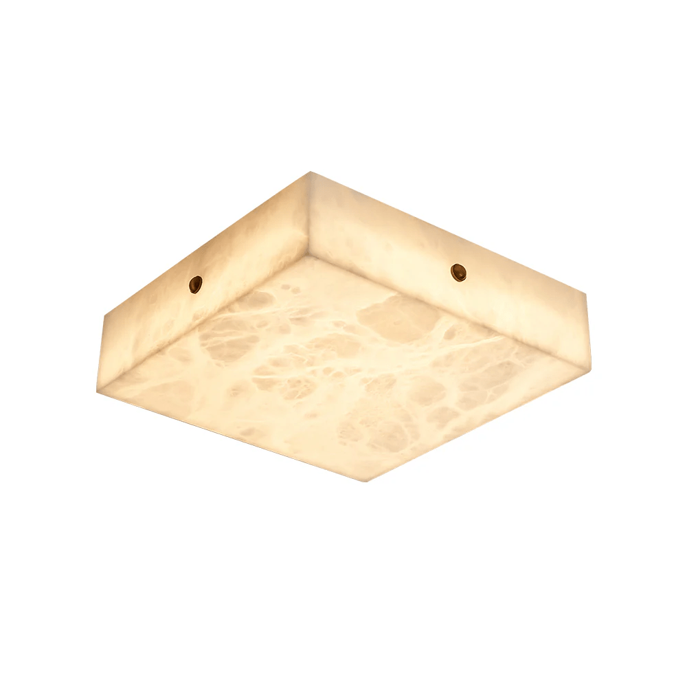 Square Alabaster Ceiling Light
