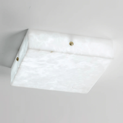 Square Alabaster Ceiling Light