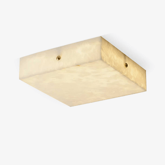 Square Alabaster Ceiling Light