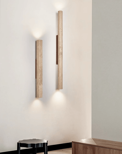 Travertine Column Wall Light